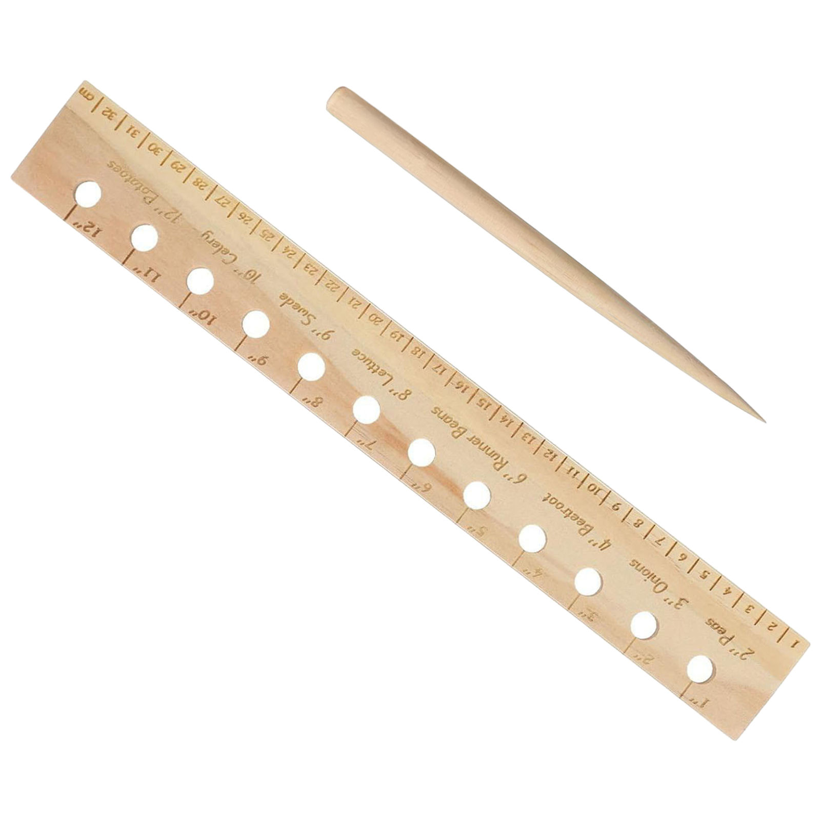 Solid Wood Planting Ruler for  - Gardening Tools Vegetables 评论和价格
